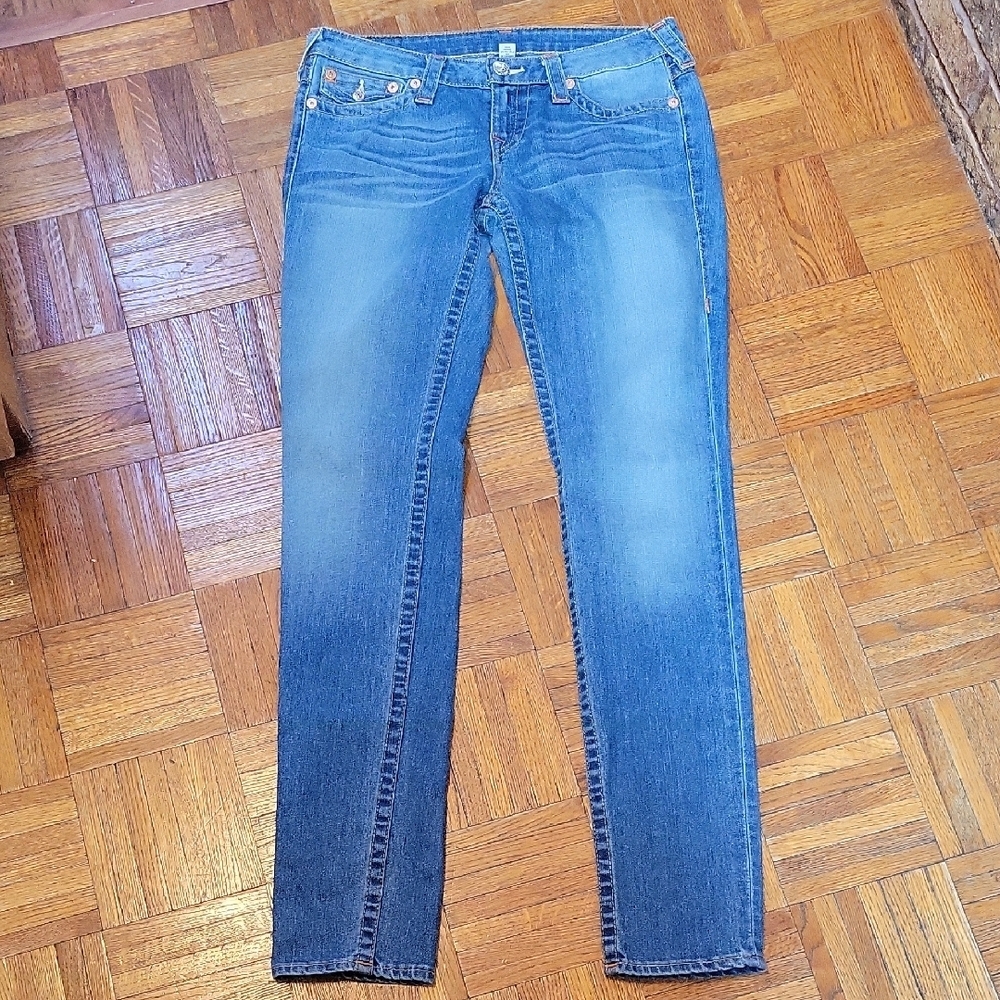True Religion Skinny Flap Pockets Denim Jeans Size 29